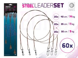 Set ocel. lanek BOMB! S obr. a karab. / 49 vláken