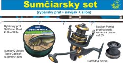 Akční set na lov sumce - Prut s navijákem a silon Akční set na lov sumce - Prut s navijákem a silon