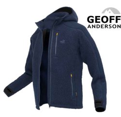 Bunda s kapucí TEDDY - Modrý vel.XXXL Bunda s kapucí TEDDY - Modrý vel.XXXL