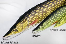 Dekorační polštář - Štika 110cm Dekorační polštář - Štika 110cm