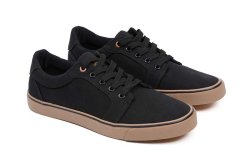 Fox Black Canvas Shoe Fox Black Canvas Shoe