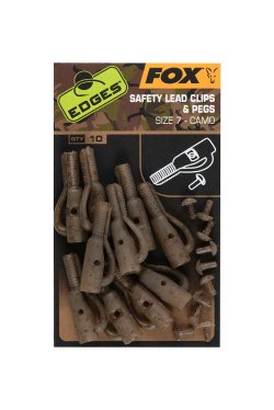 Fox EDGES™ Camo Safety Lead Clip & Pegs (Size 7) Fox EDGES™ Camo Safety Lead Clip & Pegs (Size 7)