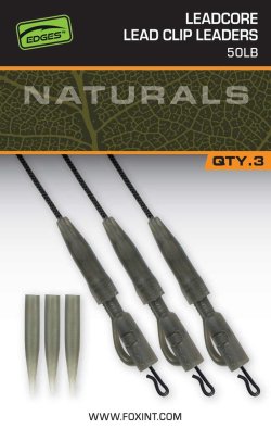 Fox EDGES™ Naturals Leadcore Power Grip Lead Clip Leaders Fox EDGES™ Naturals Leadcore Power Grip Lead Clip Leaders