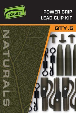Fox EDGES™ Naturals Power Grip Lead Clip Kit  Fox EDGES™ Naturals Power Grip Lead Clip Kit