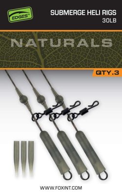 Fox EDGES™ Naturals Submerge Heli Rig Leaders Fox EDGES™ Naturals Submerge Heli Rig Leaders