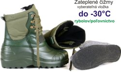 Holínky Tramp do -30 ° zelené č.39 Holínky Tramp do -30 ° zelené č.39