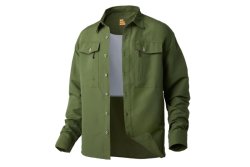 Košile s dlouhým rukávem Ezmar mid weight soft zelená 3XL Košile s dlouhým rukávem Ezmar mid weight soft zelená 3XL