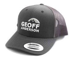 Kšiltovka Geoff Anderson SnapBack síťová s logem šedá Kšiltovka Geoff Anderson SnapBack síťová s logem šedá