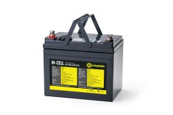 Lithiová baterie M-CELL LiFePO4 12V 50Ah + 10A nabíječka