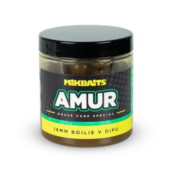 Mikbaits Amur range - Amur boilie v dipu 250ml, 16mm