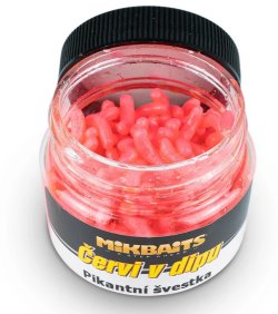 Mikbaits Červi v dipu 50ml - Pikantní švestka Mikbaits Červi v dipu 50ml - Pikantní švestka
