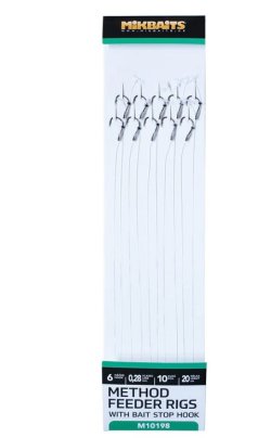 Mikbaits Method Feeder Návazce s nekonečnou zarážkou č.6 - 10 ks Mikbaits Method Feeder Návazce s nekonečnou zarážkou č.6 - 10 ks