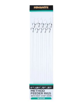 Mikbaits Method Feeder Návazce s nekonečnou zarážkou č.8 - 10 ks Mikbaits Method Feeder Návazce s nekonečnou zarážkou č.8 - 10 ks