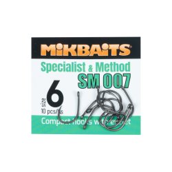 Mikbaits SPECIALIST & METHOD háčky SM 007 hook 10ks Mikbaits SPECIALIST & METHOD háčky SM 007 hook 10ks