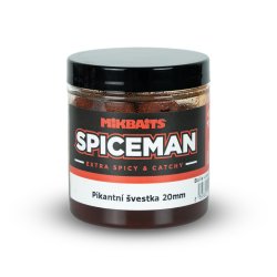 Mikbaits Spiceman boilie v dipu 250ml Pikantní švestka - 20mm