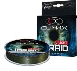 Pletená šňůra Climax iBraid U-Light Oliva 135m 0,06mm / 4,5kg Pletená šňůra Climax iBraid U-Light Oliva 135m 0,06mm / 4,5kg