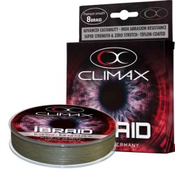 Pletená šňůra Climax iBraid zelená oliva 135m 0,20mm / 19kg Pletená šňůra Climax iBraid zelená oliva 135m 0,20mm / 19kg