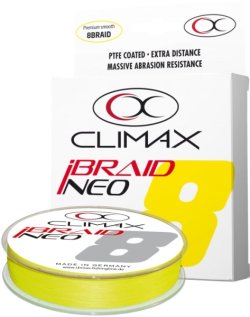 Přívlačová šňůra Climax iBraid NEO yellow 135m/0,20mm / 17,9kg Přívlačová šňůra Climax iBraid NEO yellow 135m/0,20mm / 17,9kg
