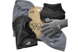 Set rukavice+čepice+nákrčník+límec+kukla