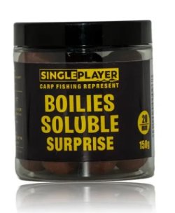 SINGLEPLAYER Rozpustné Boilies SOLUBLE SURPRISE - 150g 20mm SINGLEPLAYER Rozpustné Boilies SOLUBLE SURPRISE - 150g 20mm