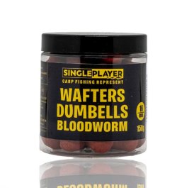 SINGLEPLAYER Wafters Dumbells Bloodworm 16mm 150g SINGLEPLAYER Wafters Dumbells Bloodworm 16mm 150g