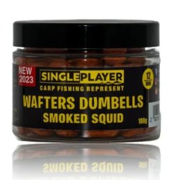 SINGLEPLAYER Wafters Dumbells Smoked Squid 100g 12 mm SINGLEPLAYER Wafters Dumbells Smoked Squid 100g 12 mm