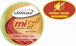 šňůra 135m - miG 8 Braid Oliv,0,10/7,9kg šňůra 135m - miG 8 Braid Oliv,0,10/7,9kg