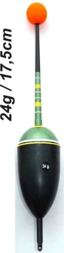 Splávek na ryby, délka 175mm / nosnost 24 gr Splávek na ryby, délka 175mm / nosnost 24 gr