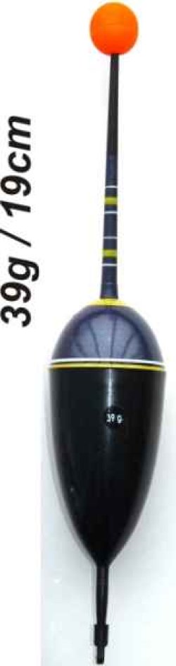 Splávek na ryby, délka 190mm / nosnost 39 gr Splávek na ryby, délka 190mm / nosnost 39 gr