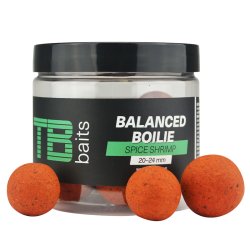 TB Baits Vyvážené Boilie Balanced + Atraktor Spice Shrimp 100 g 20-24 mm TB Baits Vyvážené Boilie Balanced + Atraktor Spice Shrimp 100 g 20-24 mm