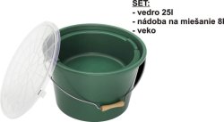 Vědro na krmivo 25L+miska+víko Vědro na krmivo 25L+miska+víko