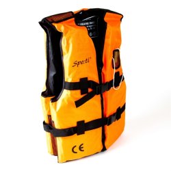 Vesta plovoucí oranžová s píšťalkou M