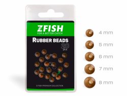 ZFISH Gumové korálky Rubber Beads 7mm - 20ks