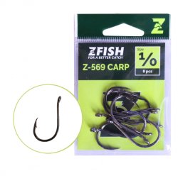 Zfish Háčky Carp Hooks Z-569 - vel.1/0 Zfish Háčky Carp Hooks Z-569 - vel.1/0