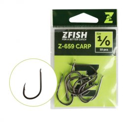 Zfish Háčky Carp Hooks Z-659 - vel.1/0