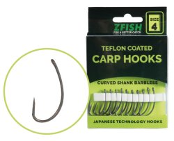 Zfish Teflonové Háčky Curved Shank BL - vel.8 Zfish Teflonové Háčky Curved Shank BL - vel.8