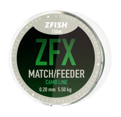 ZFISH vlasec ZFX Match/Feeder CamoLine 150m - 0,20mm ZFISH vlasec ZFX Match/Feeder CamoLine 150m - 0,20mm