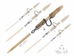 ZFISH Závěsky Heavy Duty Clip Complete Pin Set 40 mm ZFISH Závěsky Heavy Duty Clip Complete Pin Set 40 mm