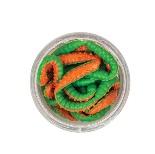 Berkley PowerBait Power Honey Worm 2,5 cm 55 ks Green Orange