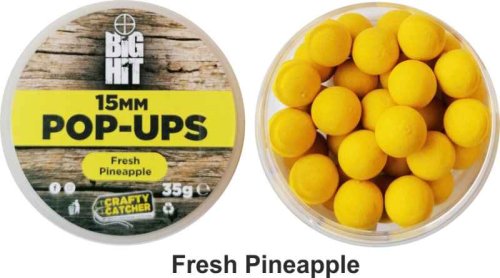Boilies pop up Crafty Catcher Big Hit 15mm / 35g Strawberry Cream