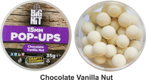 Boilies pop up Crafty Catcher Big Hit 15mm / 35g Strawberry Cream