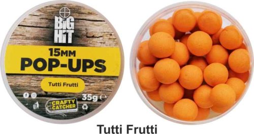 Boilies pop up Crafty Catcher Big Hit 15mm / 35g Strawberry Cream