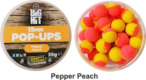 Boilies pop up Crafty Catcher Big Hit 15mm / 35g Strawberry Cream