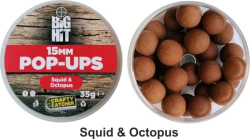 Boilies pop up Crafty Catcher Big Hit 15mm / 35g Strawberry Cream