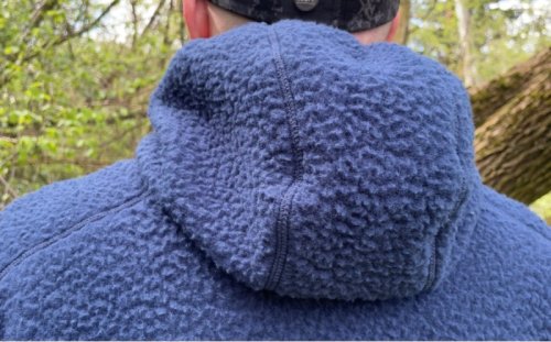 Bunda s kapucí TEDDY - Modrý vel.XXXL