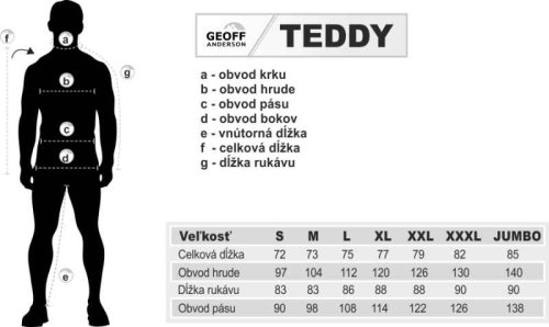 Bunda s kapucí TEDDY - Modrý vel.XXXL