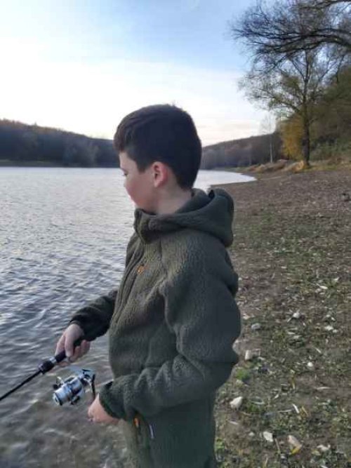 Bunda s kapucí TEDDY - Zelený vel.M