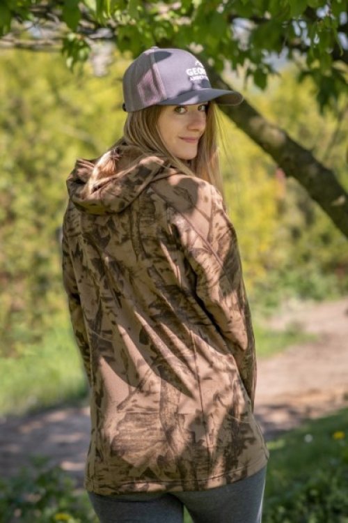 bunda z mikro fleece HOODY 3 Leaf M