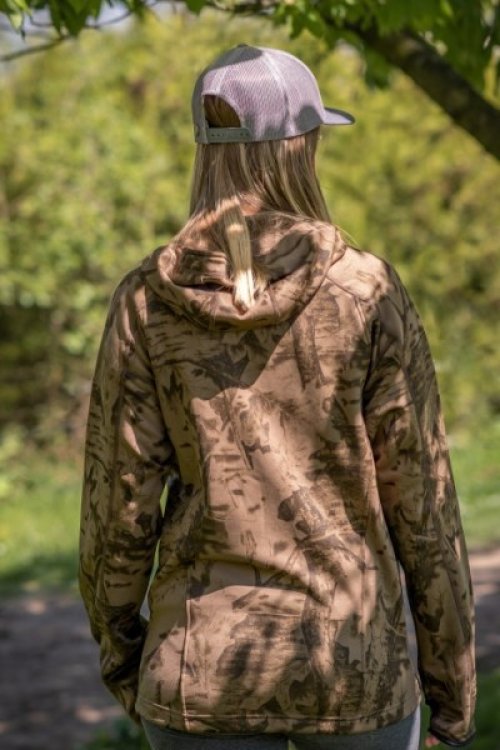bunda z mikro fleece HOODY 3 Leaf S
