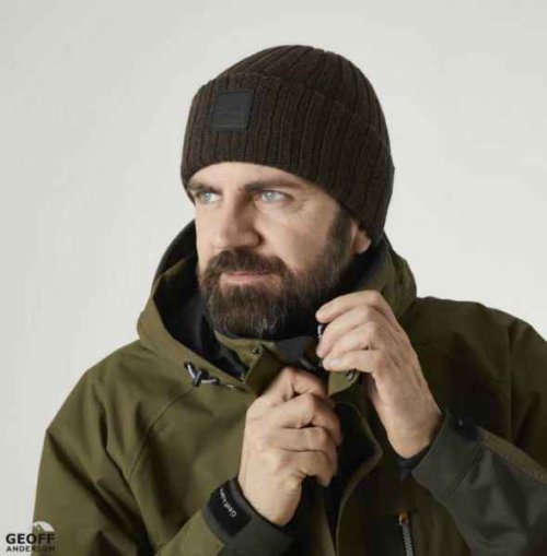 Čepice Geoff Anderson WizWool Njal beanie hnědá